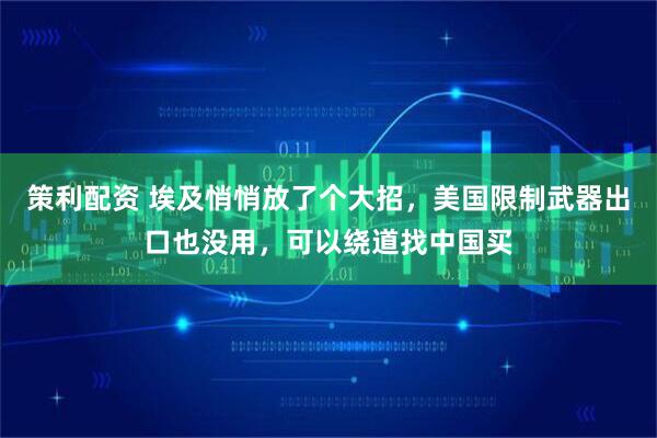 策利配资 埃及悄悄放了个大招，美国限制武器出口也没用，可以绕道找中国买